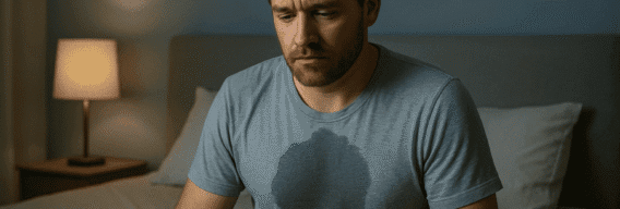 Sudoración nocturna en hombres: identifica las causas ocultas